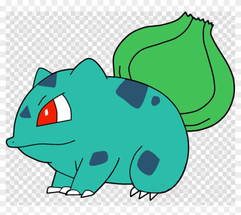 Bulbasaur Front And Side View Clipart Brock Bulbasaur - Long Hair Black Cat #1635736