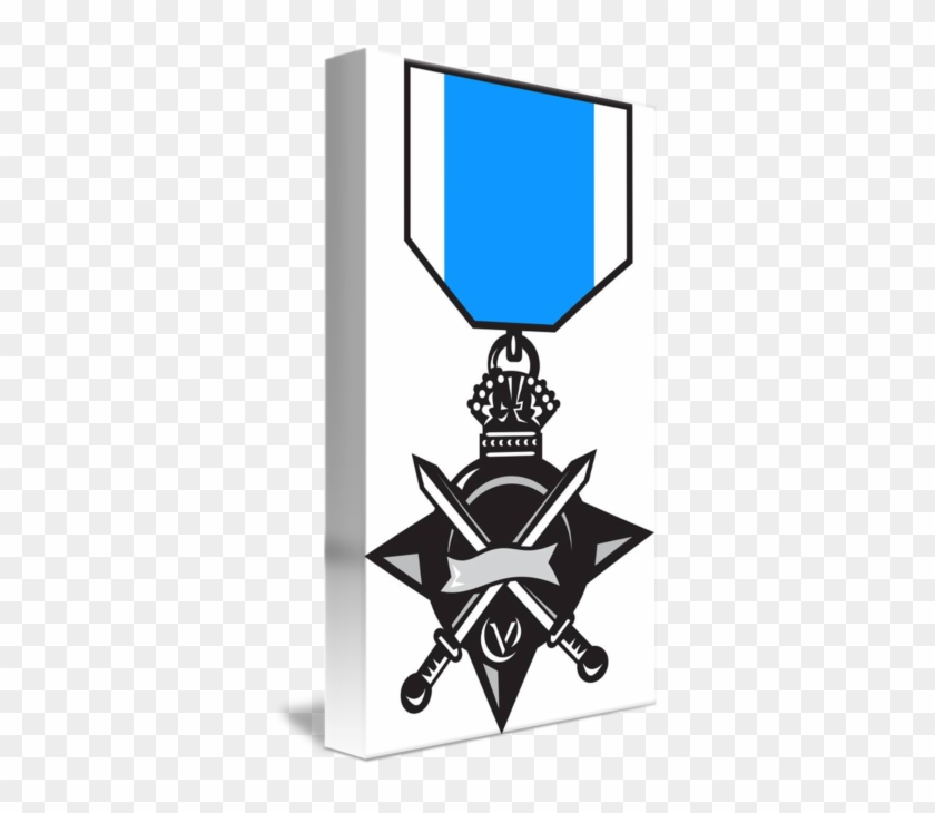 Military Medal Of Bravery Crossed Swords By Aloysius - Emblem #1635761