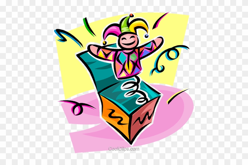 Jack In The Box Royalty Free Vector Clip Art Illustration - Jack In The Box Royalty Free Vector Clip Art Illustration #1635798