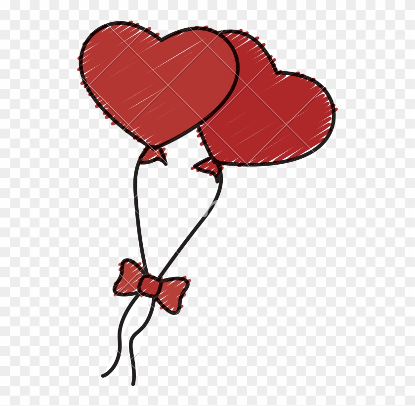 Heart Shaped Balloons Illustration - Heart Shaped Balloons Illustration #1635850