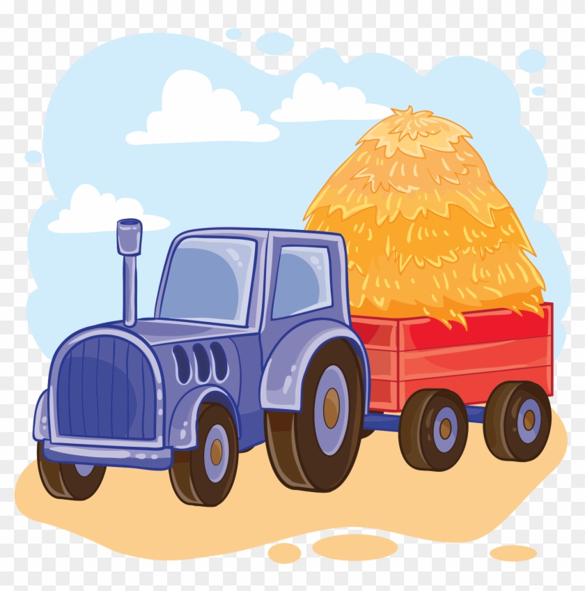 Download - Tractor Trolley Cartoon #1635910