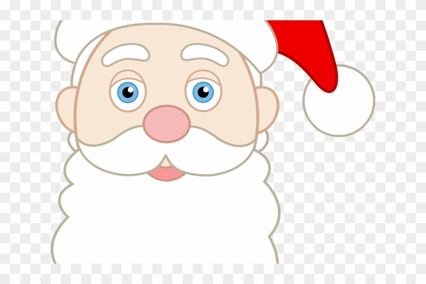 Face Clipart Santa Claus - Cartoon Santa Claus Face #1635923