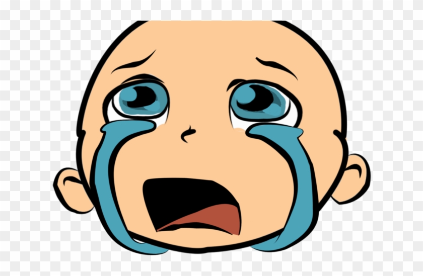 Crying Clipart Hurt Girl - Cute Baby Face Clip Art #1635998.