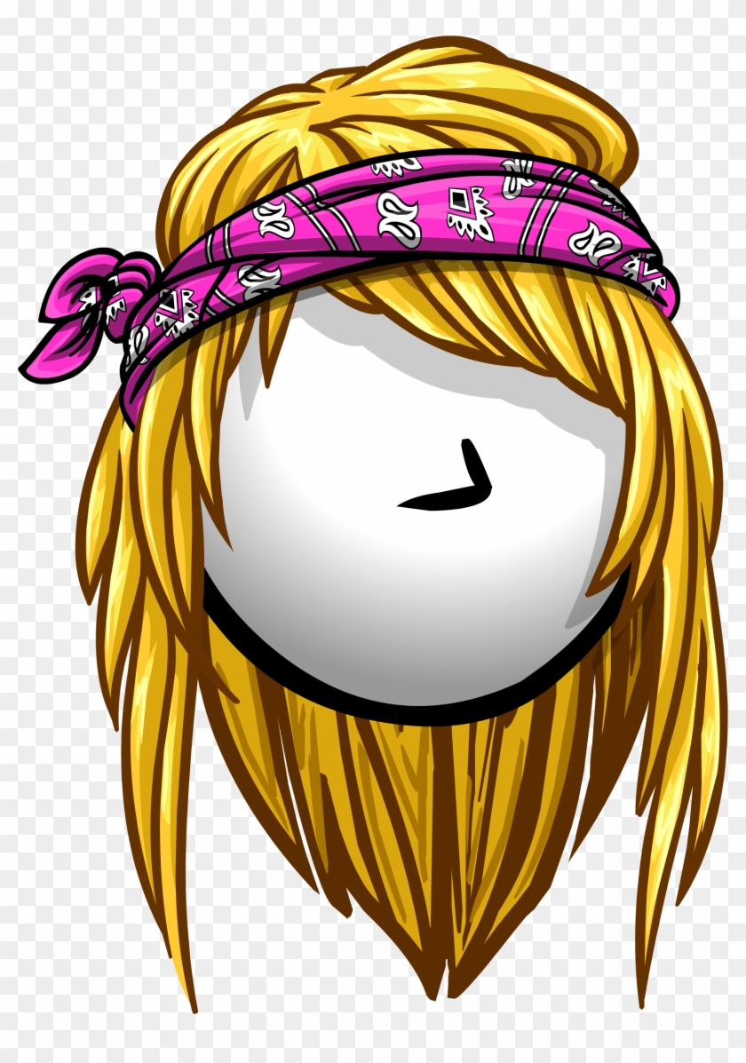 Club Penguin Hair Blonde #1636028