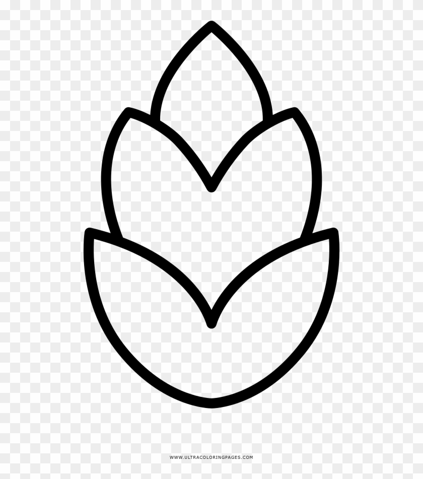 Pine Cone Coloring Page - Line Art #1636069