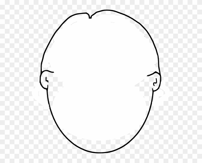 Blank Face Template - Face Without Hair Clipart #1636152