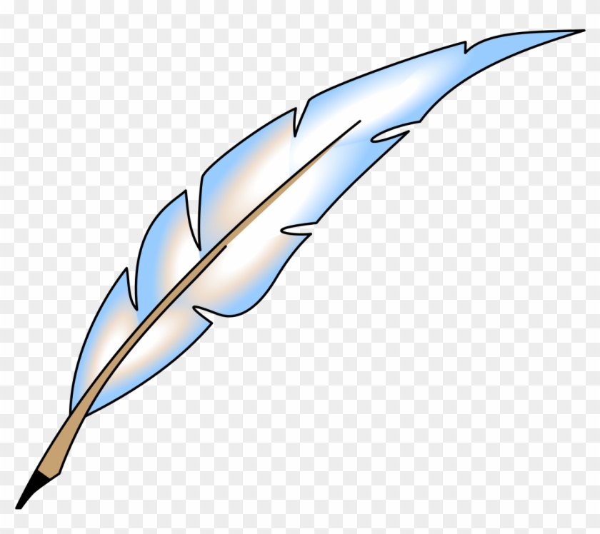 File - Feather - Svg - Transparent Background Feather Clipart #1636258