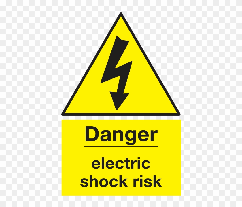 Danger Clipart Current Electricity - Caution Risk Of Electric Shock Sign #1636290