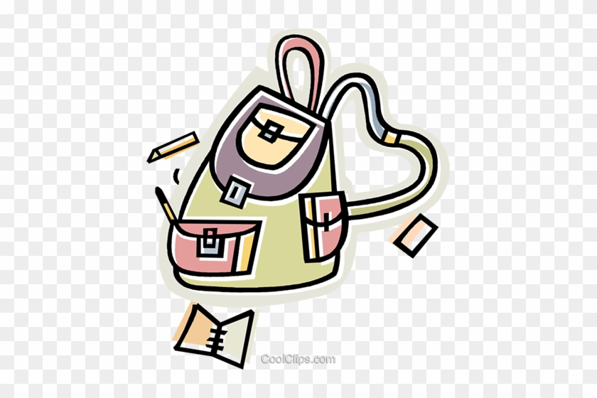 Nap Sack, School Bag Royalty Free Vector Clip Art Illustration - Quien Es Un Sobrino #1636330