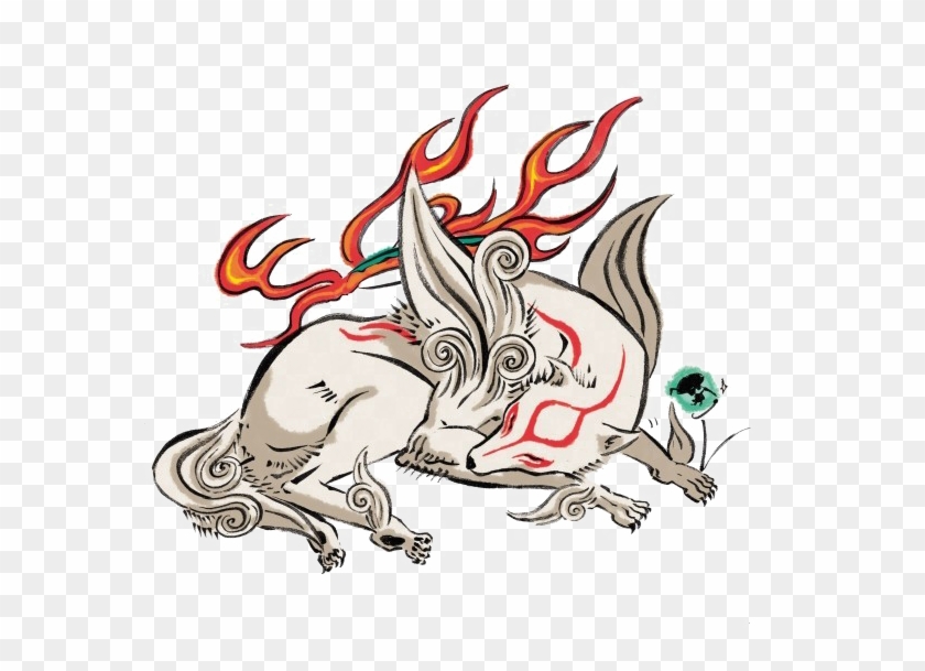 Nap Png Transparent Image - Okami Amaterasu Sleeping #1636347