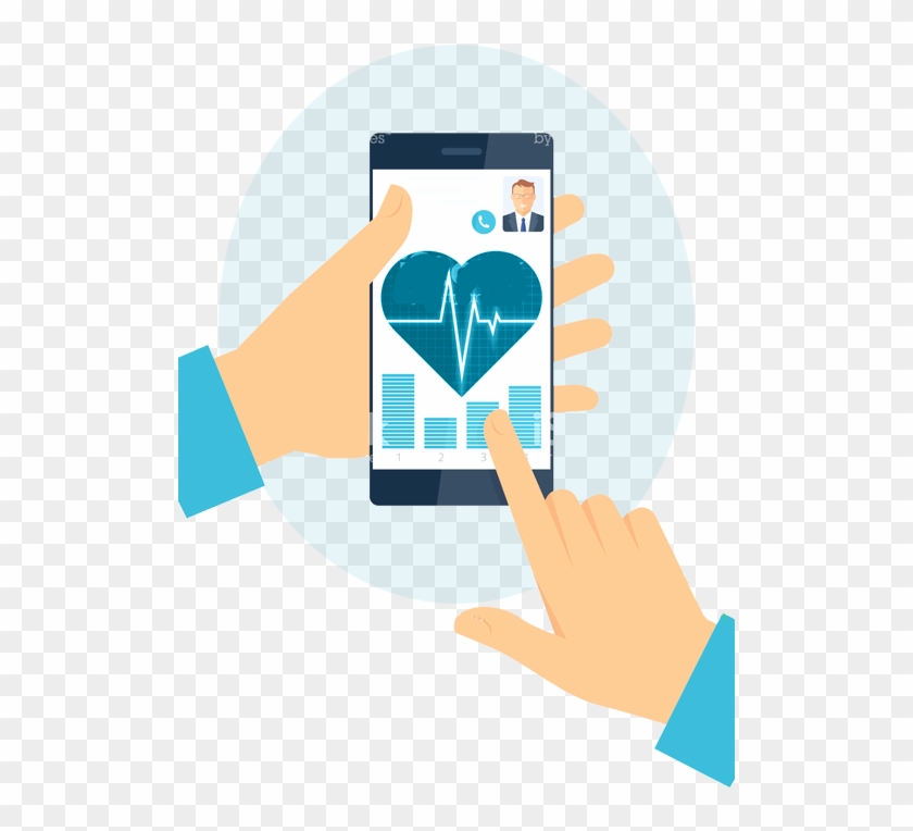App For Doctor Patient Communication - Health Data Illustration #1636415