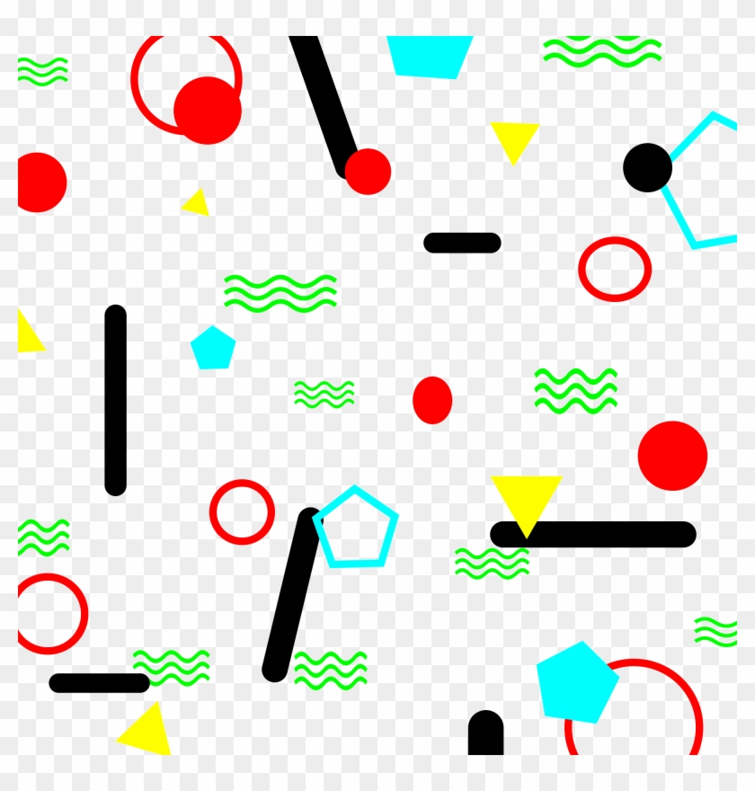 Memphis Effect Design Color Decorative Png And Psd - Psd #1636503