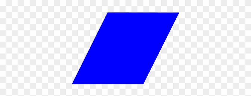 Rhombus - Blue Parallelogram No Background #1636551