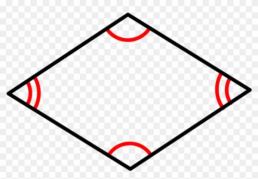 File - Rhombus Definition - Svg - Diagram Of A Rhombus #1636566