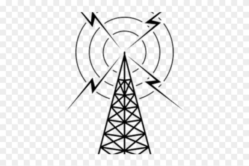 Tower Clipart Radio - Clip Art Transparent Radio Tower #1636574