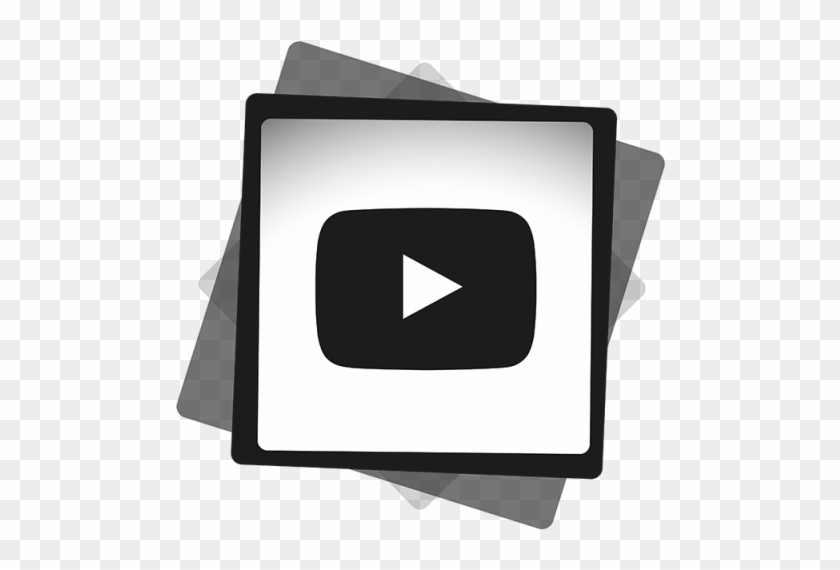 Youtube Black White Icon, Social, Media, Icon Png And - Social Media Logo White Png #1636614