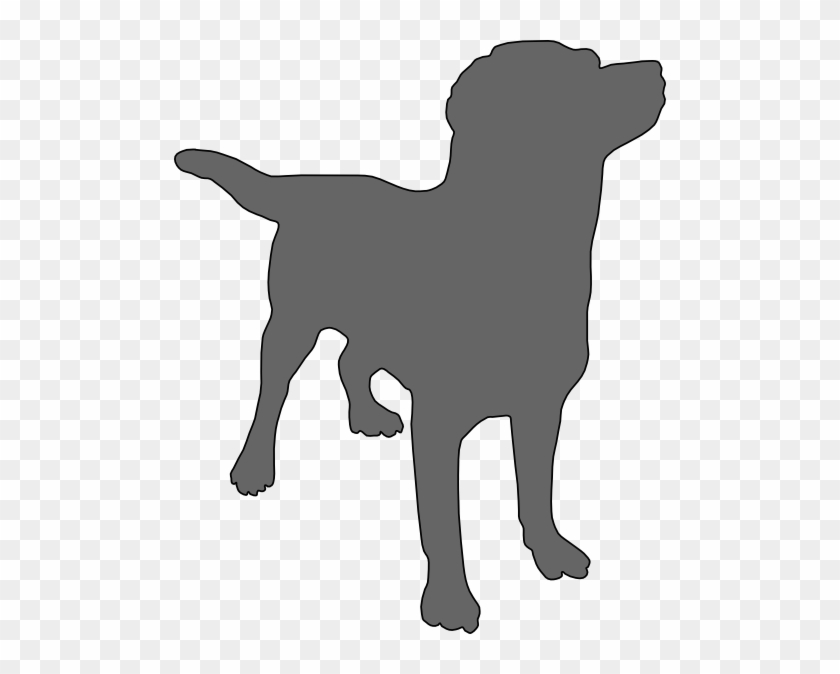 Svg Freeuse Library Grey Labrador Clip Art At Clker - Dog Silhouette Png Grey #1636670