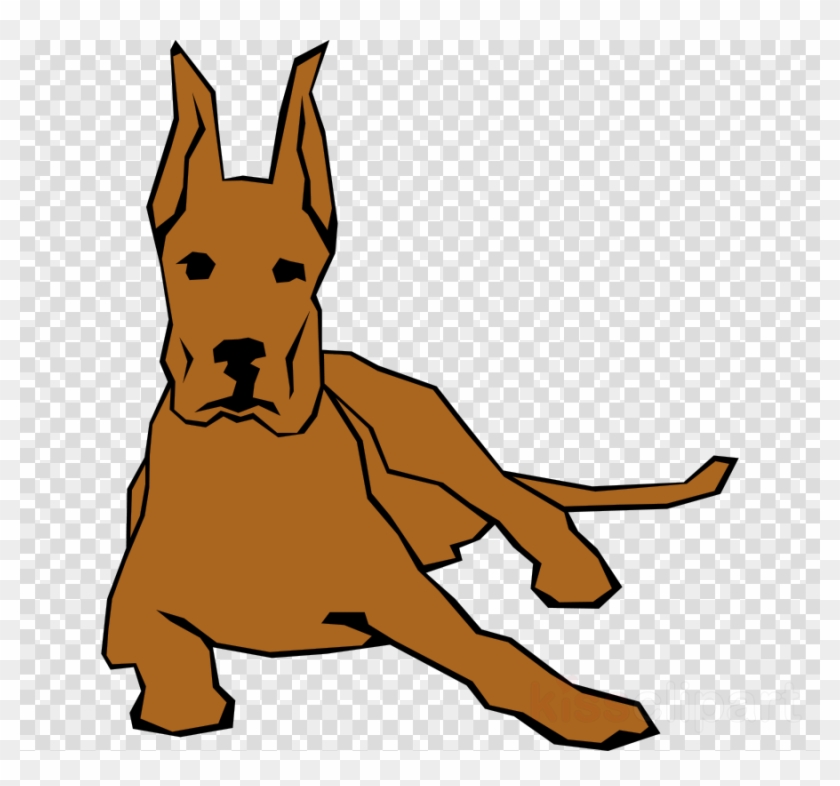 Dog Drawn With Straight Lines T Shirt Clipart Great - Dieren Met Rechte Lijnen #1636676