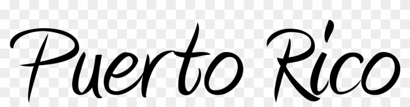 Puerto Pr Map - Calligraphy #1636786
