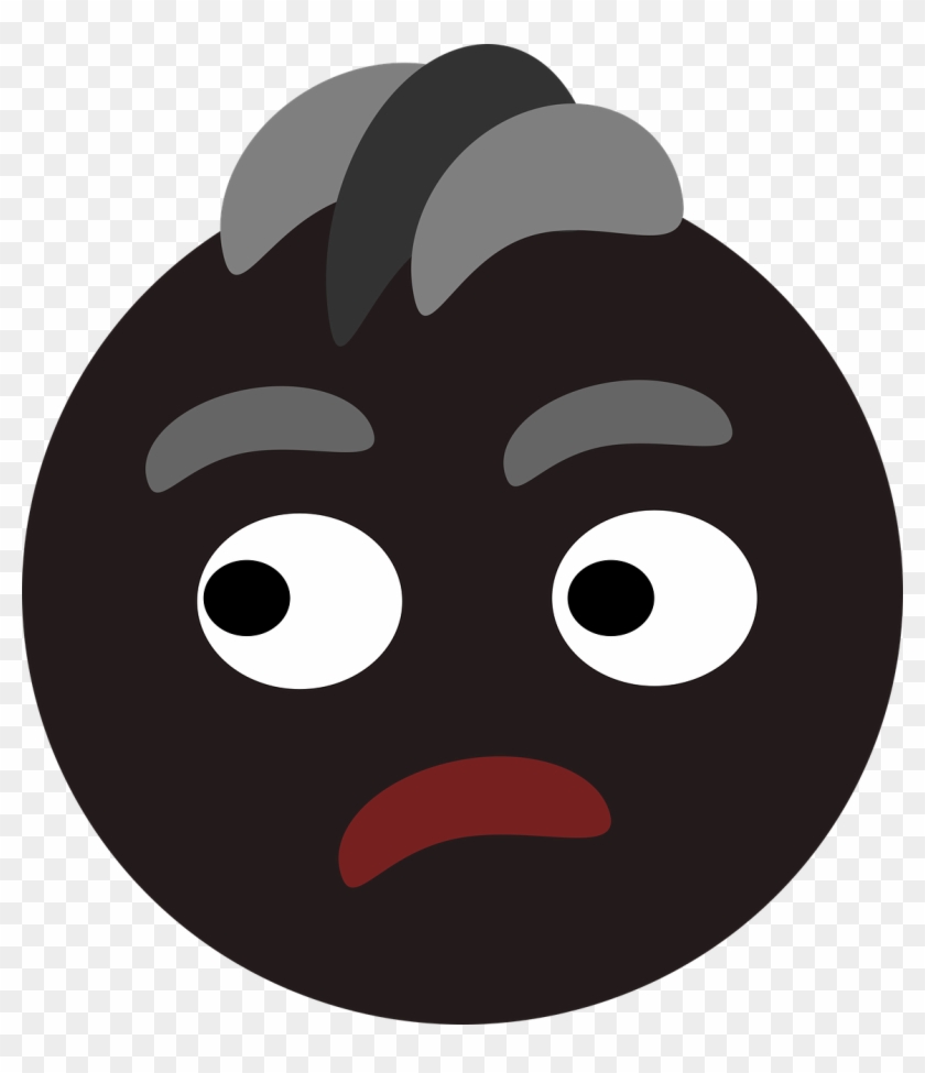 Confused Man Black - Illustration #1636888