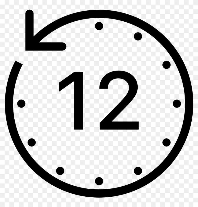 Picture Of A Clock - 12 Hours Clock Png #1636948