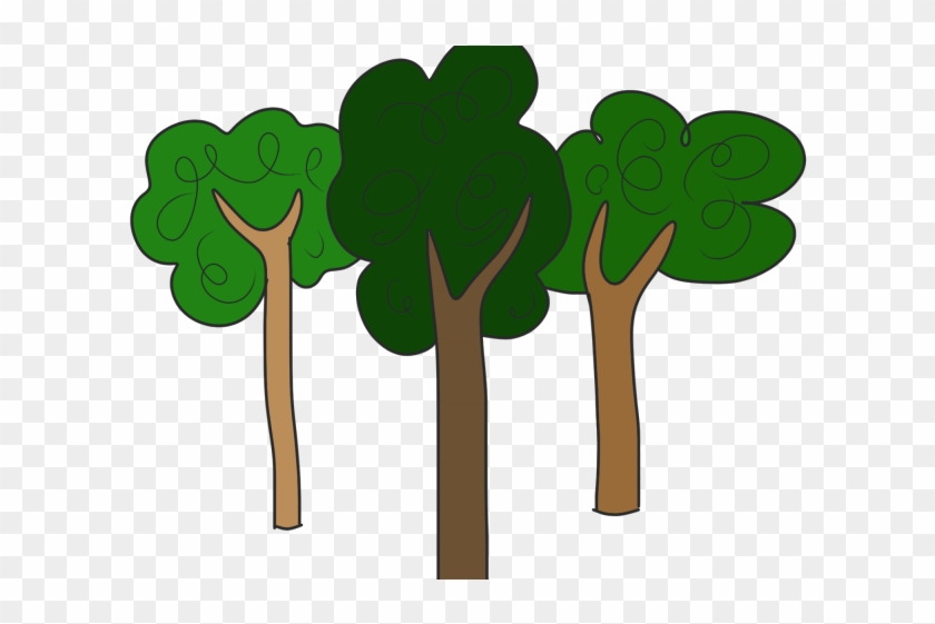 Forest Clipart Symbol - Trees Clipart #1636953