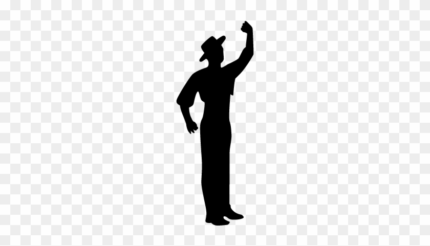 Flamenco Male Dancer Silhouette Vector - Silueta De Un Bailarin #1636962