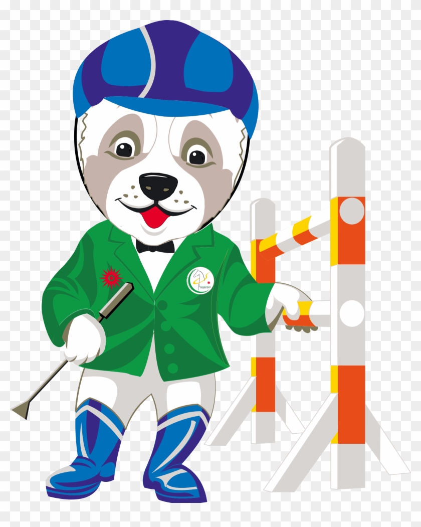 Equestrian Jumping - Cartoon #1636981