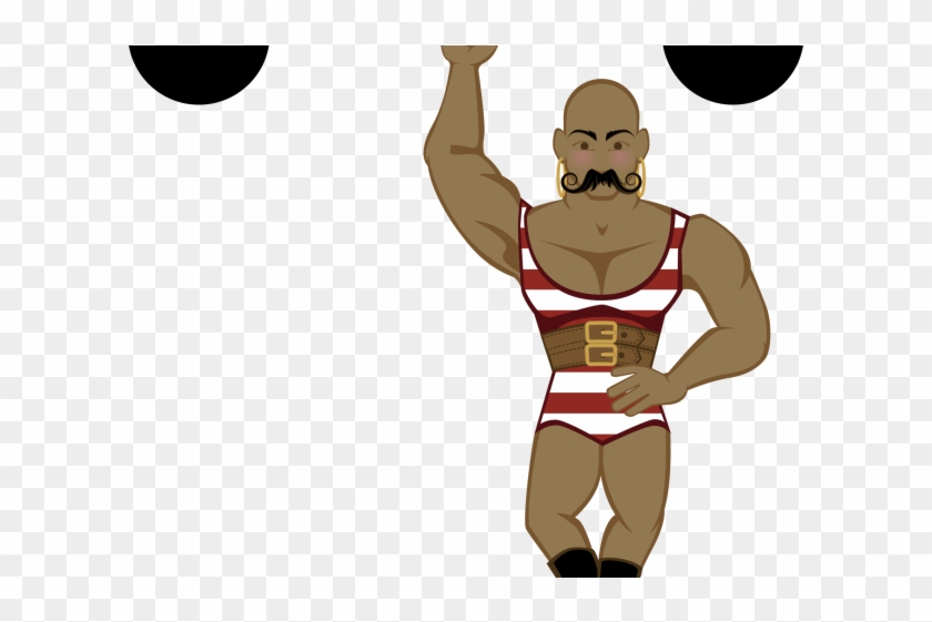 Circus Clipart Weightlifter - Circus Strong Man Clipart #1637007