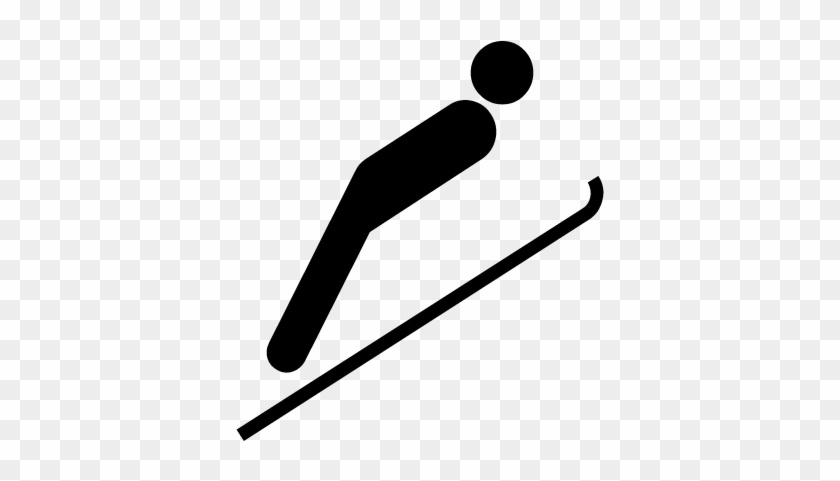Ski Jumping Vector - Ski Jumping Olympic Icons #1637026