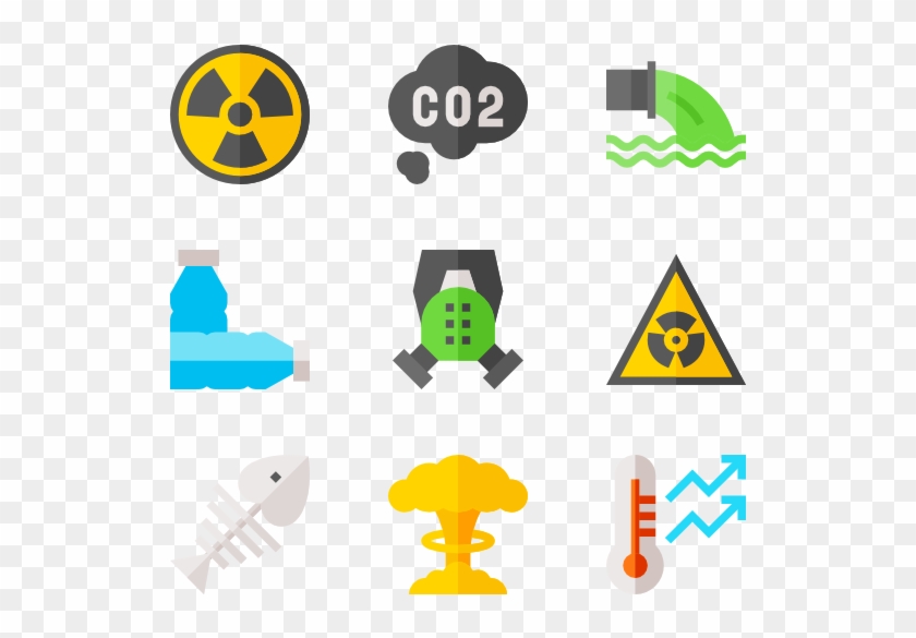 Pollution - Pollution Flat Icon Png #1637069