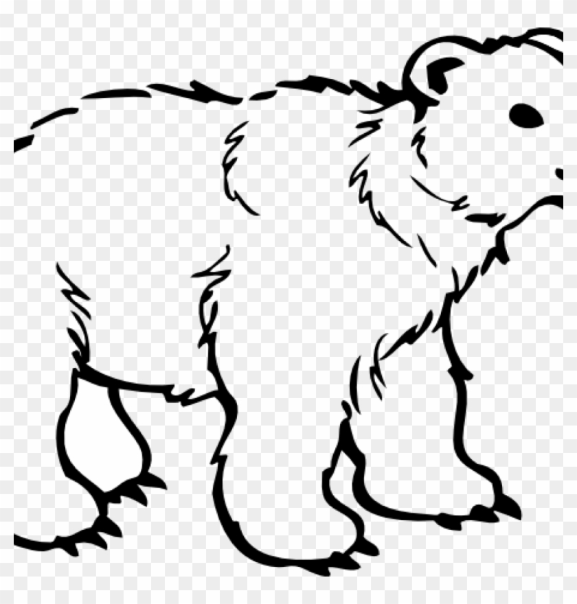 Polar Bear Clipart Free 19 Polar Bear Graphic Free - Polar Bear Black And White #1637116