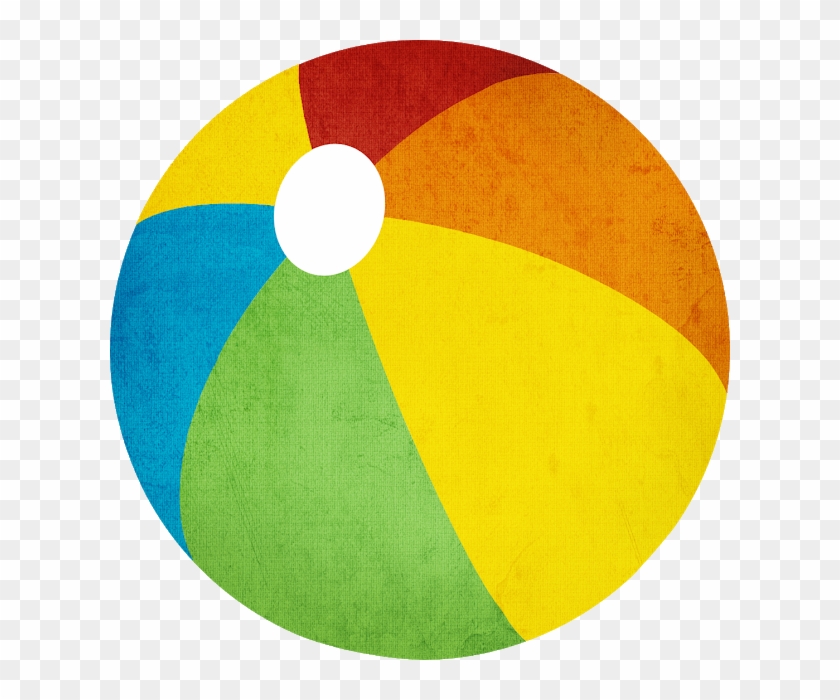 Summer Beach Ball Clip Art - Circle #1637261