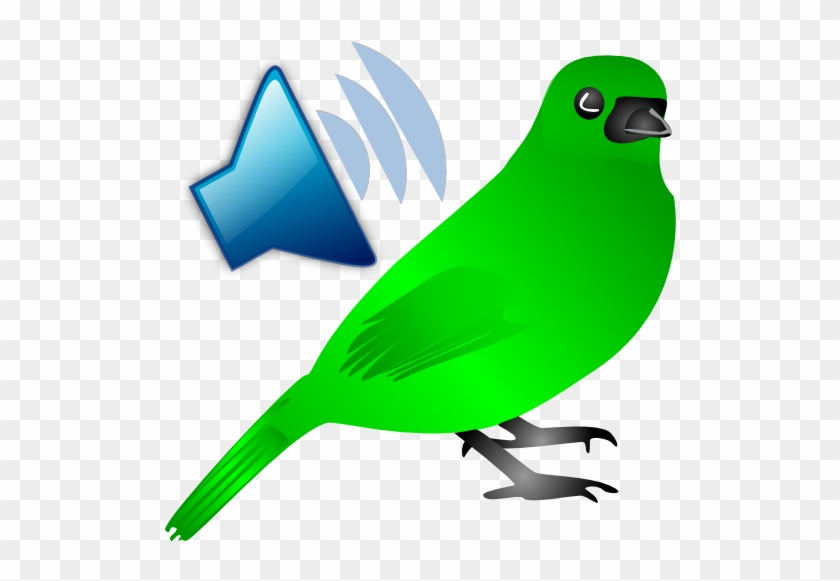 Noise Clipart Bird Sound - Oiseau Vert Dessin #1637287
