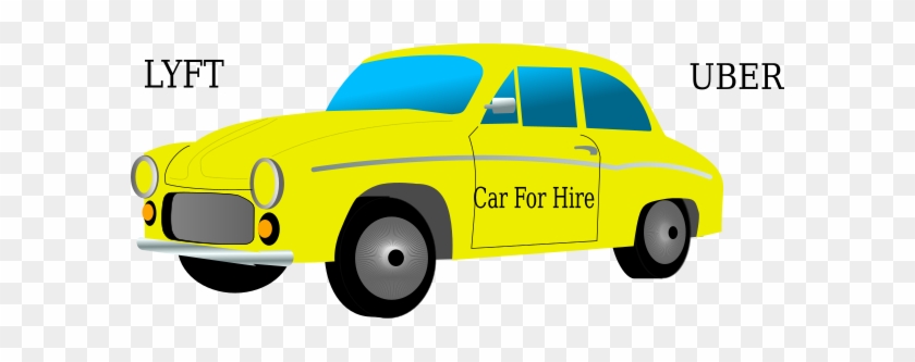 Car For Hire Clip Art - Yellow Car Clipart #1637323