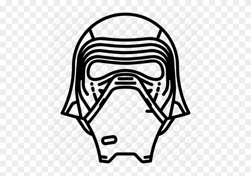 512 X 512 3 - Line Art Kylo Ren #1637469