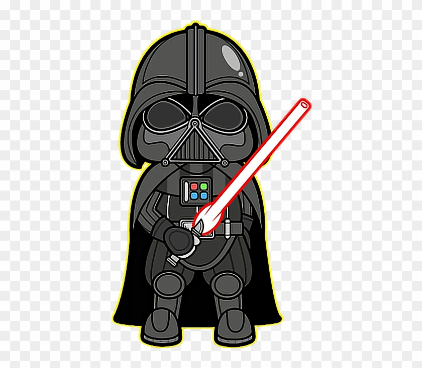 Dark Darthvader Chibi Darkside Cute - Star Wars Animado Darth Vader #1637472