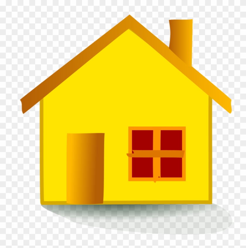 House Clip Art - Yellow House Clipart #1637524