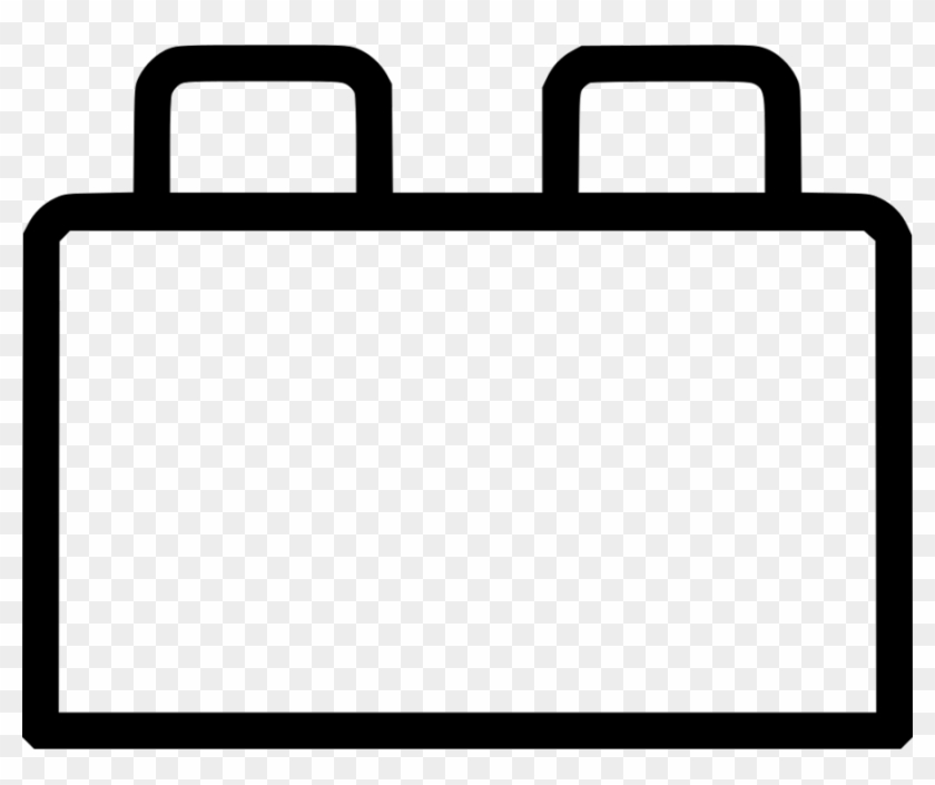 Briefcase Outline Clipart Briefcase - Transparent Lego Brick Outline #1637540