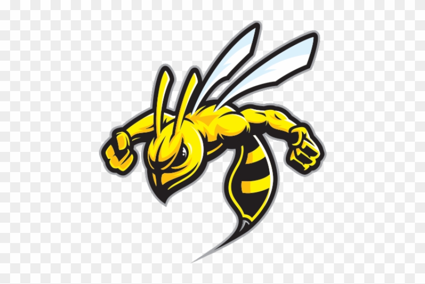 Hornet Clipart Wasp Sting - Angry Bee Mascot Logo #1637673