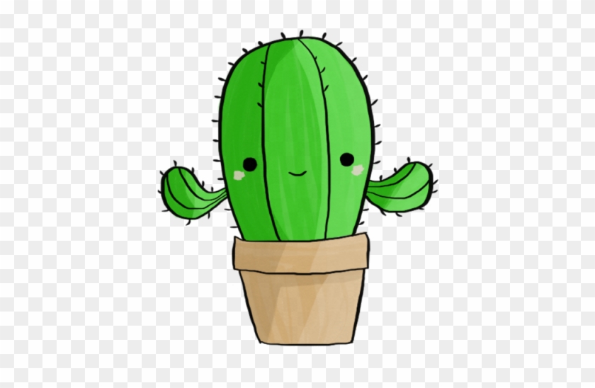 Drawn Cartoon Cactus Plant - Cactus Png #1637829