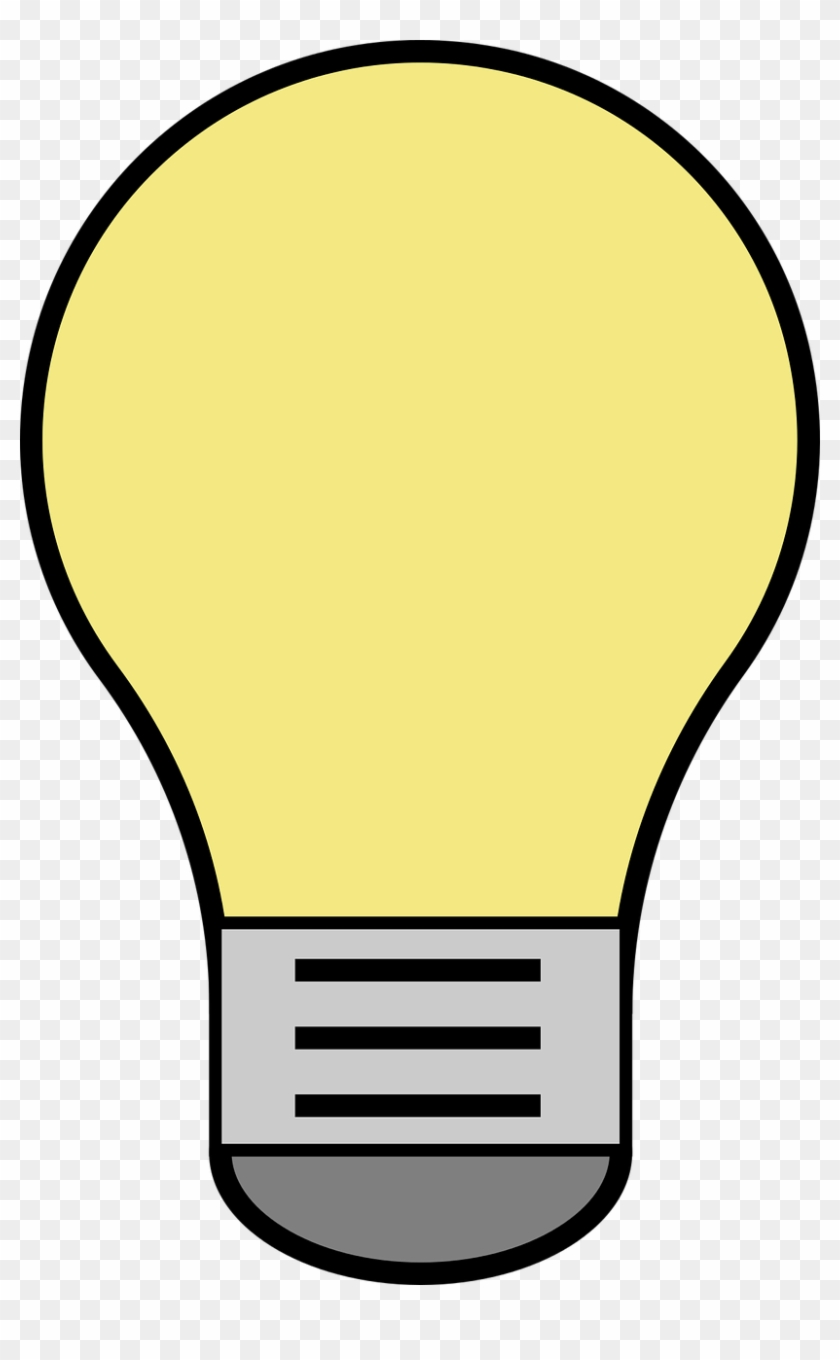 Lightbulb Vector Yellow - Lightbulb Vector Yellow #1637835