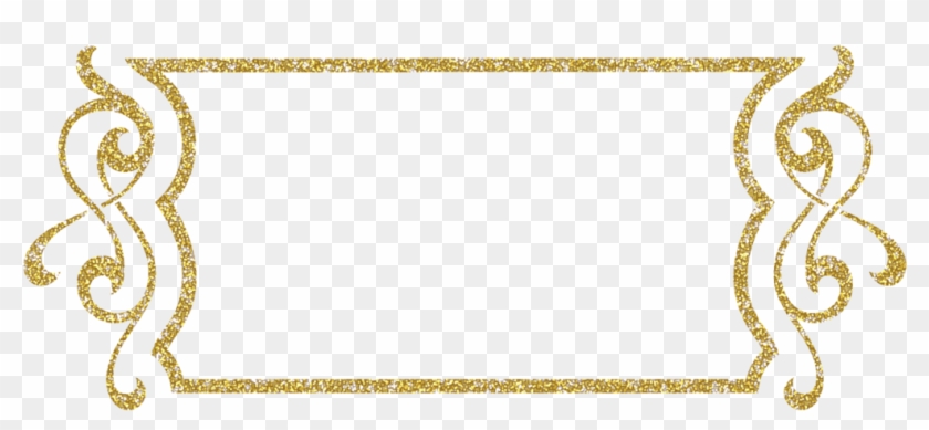 Picture Free Download Glitter Frame Clipart - Gold Sparkle Frame Png #1637842