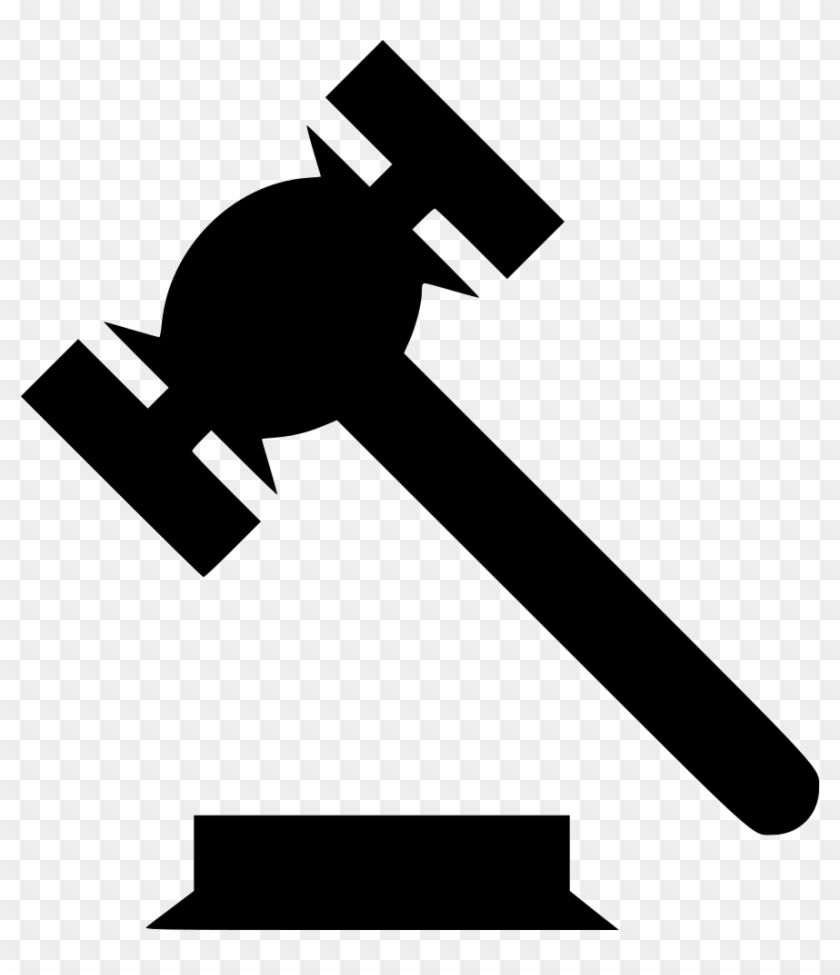Law Gavel Judge Auction Clip Art - Government Action Icon #1637901
