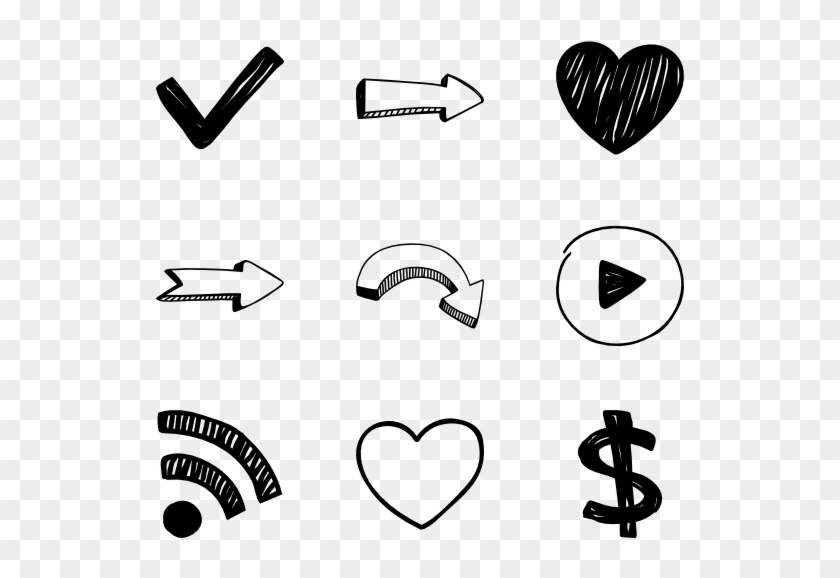 Hand Drawn Arrows Free Icons Svg Eps - Cute Arrow Png #1638138