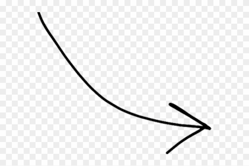 Drawn Arrow Transparent Hand - Line Art #1638154