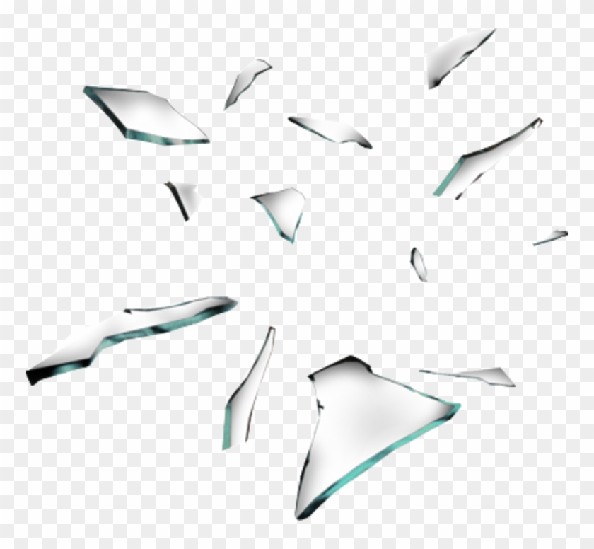Cracked Glass Transparent Transparent Background - Broken Glass Pieces Png #1638336