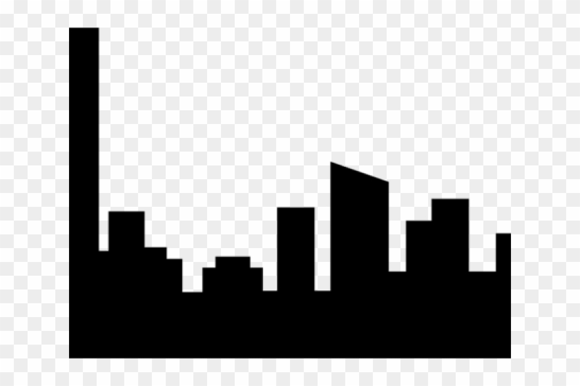 Skyline Clipart Black And White - Skyscraper Black And White Png #1638429