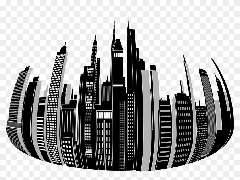 Skyline Clipart Free Clip Art Of City Clipart - Circle City Skyline Png #1638431