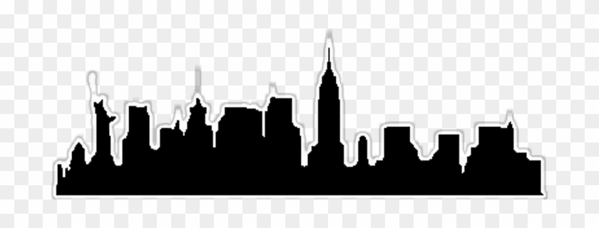 Skyline Sticker Newyork Freetoedit Scsilhouette - Silhouette #1638436